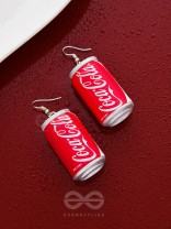 Cool as CocaCola - Statement Dangler Earrings