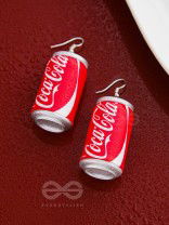 Cool as CocaCola - Statement Dangler Earrings