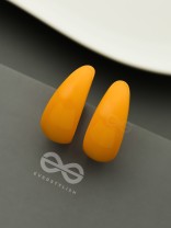 Effortlessly Classy - Statement Hoops (Mustard)