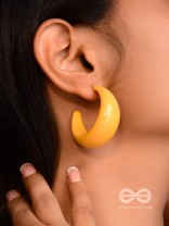 Effortlessly Classy - Statement Hoops (Mustard)