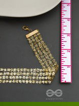 Shimmer on My Neck - Statement Golden Choker