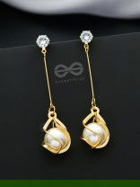 Pearl and Preciousness - Golden Danger Earrings