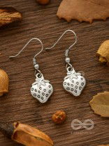 Very Berry Oxidised Danglers - Tiny Trinket Earrings