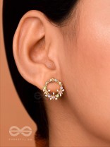 The Garden of Eden - Statement Embellished Enamelled Earrings