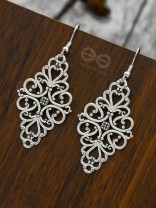 The Ornamental Opulence - Silver Boho Danglers