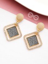 SILVER# GLAM AND GORGEOUS - STATEMENT EARRINGS