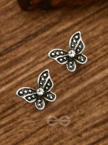 THE LITTLE SHIMMERY BUTTERFLY STUDS - TINY TRINKET EARRINGS