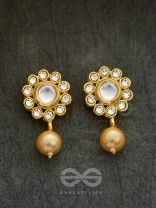 Royalty of the Sultanate - Set of Choker and Earrings (Off White)