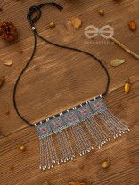 The Bohemian Geometry - Enamelled Oxidised Choker