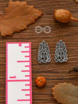 The Little Intricate Leaflets - Tiny Trinket Earrings
