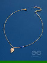 Heart Of Sea- Intricate Golden Neckpiece With Anti-Tarnish Coating 