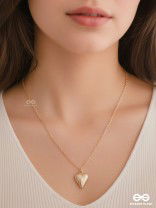 Heart Of Sea- Intricate Golden Neckpiece With Anti-Tarnish Coating 