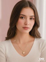 Heart Of Sea- Intricate Golden Neckpiece With Anti-Tarnish Coating 