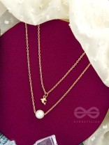 The Aquatic Wonders - Golden Layered Neckpiece With Anti-Tarnish Coating 