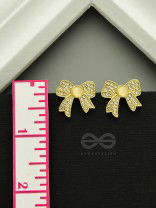 Perfect Presents- CZ and Pearls Studded Golden Earrrings