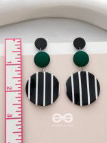 Night n Day- Statement Striped Earrings