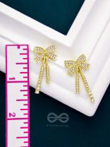 The Rockstar- Golden Rhinestones Earrings