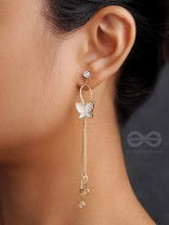 The Social Butterfly- Golden Statement Earrings