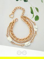 Stoned with Style- Golden Stone Bracelet