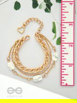 Stoned with Style- Golden Stone Bracelet