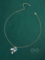 Frozen Forest- Silver and Blue Beads Necklace