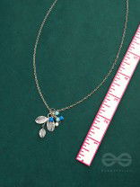 Frozen Forest- Silver and Blue Beads Necklace