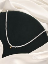 The Gold Drop- Golden Pearl Necklace