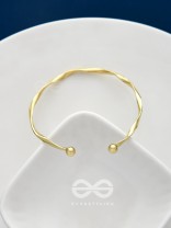 The Golden Crescent- Elegant Golden Bracelet