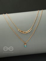 Drop-Dead Dazzling- Golden Layered Necklace