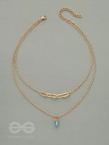 Drop-Dead Dazzling- Golden Layered Necklace