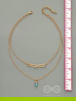 Drop-Dead Dazzling- Golden Layered Necklace