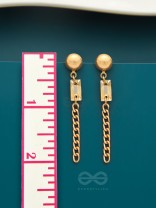 The Meteor Shower- Golden Crystal Earrings