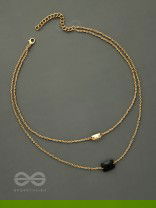 The Dark Reflection- Golden Layered Necklace With Anti-Tarnish Coating