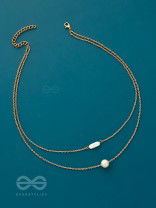 The Classic Romance- Golden Layered Necklace With Anti-Tarnish Coating