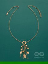 Joys Of Spring- Elegant Golden Necklace With Anti-Tarnish Coating 