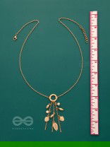 Joys Of Spring- Elegant Golden Necklace With Anti-Tarnish Coating 