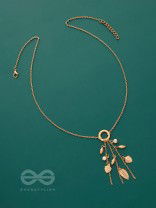 Joys Of Spring- Elegant Golden Necklace With Anti-Tarnish Coating 