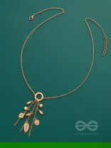 Joys Of Spring- Elegant Golden Necklace With Anti-Tarnish Coating 