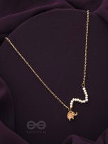 The Jungle Safari- Golden Beads Necklace With Anti-Tarnish Coating 