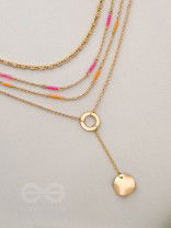 The Paradise Lanes- Golden Beads Layered Necklace
