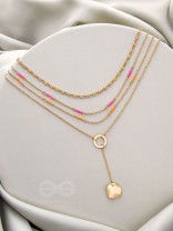 The Paradise Lanes- Golden Beads Layered Necklace