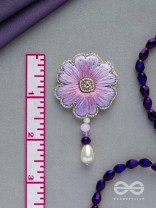 Manika- The Beautiful Flower- Resham and Pearl Drops Embroidered Earrings 