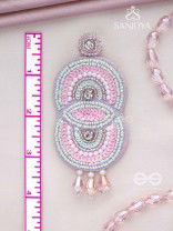 Dwaidha- The Dual- Stones, Sequins and Beads Embroidered Earrings 