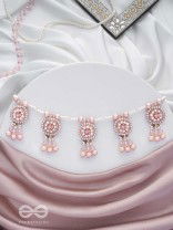 Shadwal- The Pretty Meadow- Pearls and Stones Embroidered Necklace 
