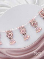 Shadwal- The Pretty Meadow- Pearls and Stones Embroidered Necklace 