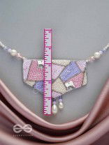 Niryatr- The Beautiful Meadow- Pearls, Sequins and Beads Embroidered Neckpiece