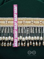 Anshumali- The Sunny Sky- Stones, Pearls and Glass Beads Embroidered Choker Necklace 