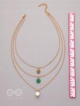 Shades Of Passion- Golden Pearl Layered Necklace With Anti-Tarnish Coating 