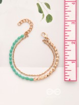 The Green Revolution- Golden Beads Bracelet