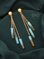 The Golden Dusk- Golden Resin Earrings